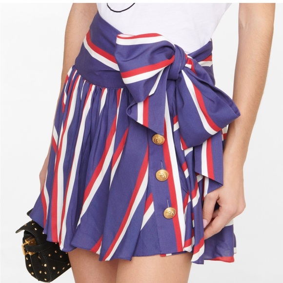 balmain paris striped tie mini skirt - Picture 7 of 15